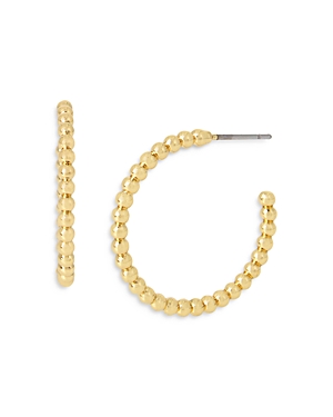 Shop Allsaints Frozen Chain Hoop Earrings In Gold