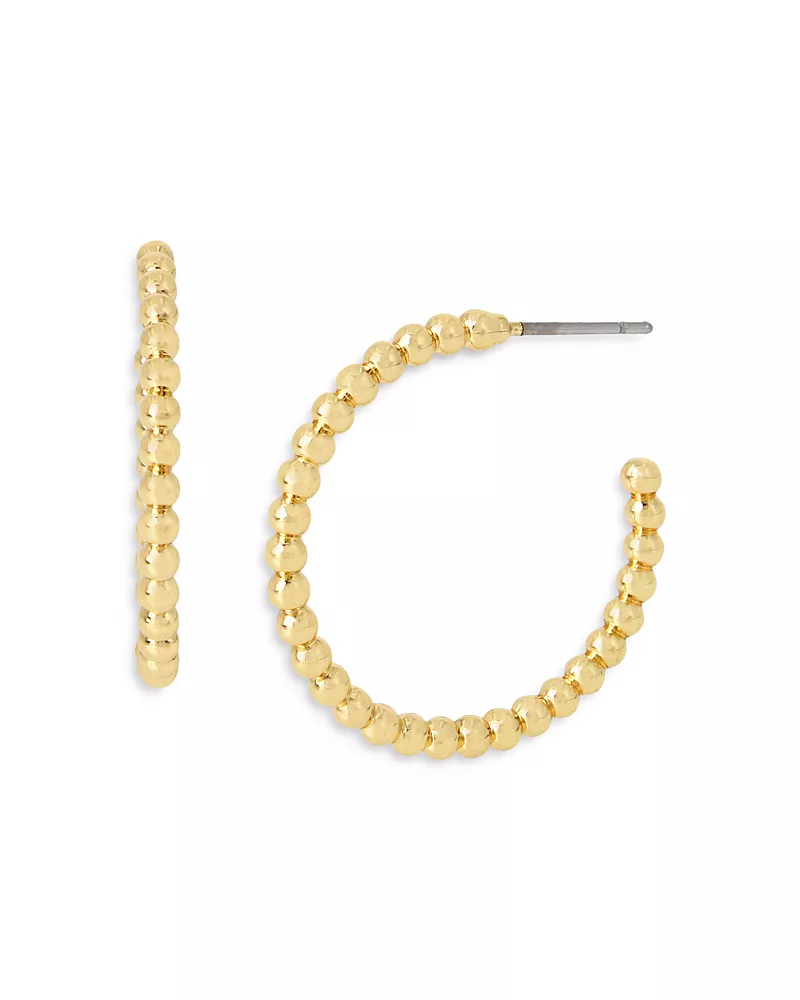Allsaints Frozen Chain Hoop Earrings