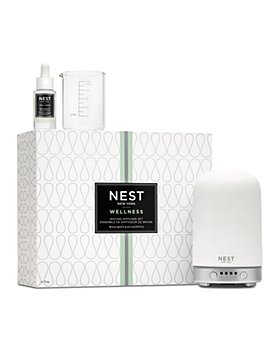 NEST Fragrances - Misting Electronic Diffuser Set with Wild Mint & Eucalyptus Fragrance Oil