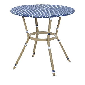 Sparrow & Wren Tricke Round Outdoor Counter Height Dining Table In Blue