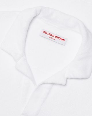 Cotton Terry Solid Tailored Fit Polo Shirt