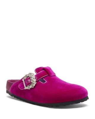 Birkenstock - Manolo Blahnik x Birkenstock Women's Boston Velvet Clogs
