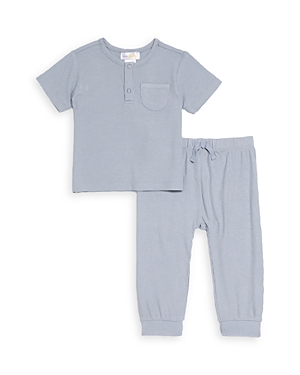 Bloomie's Baby Unisex Top & Jogger Trousers Set - Baby In Blue