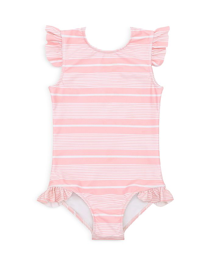 Pink sales striped swimsuit