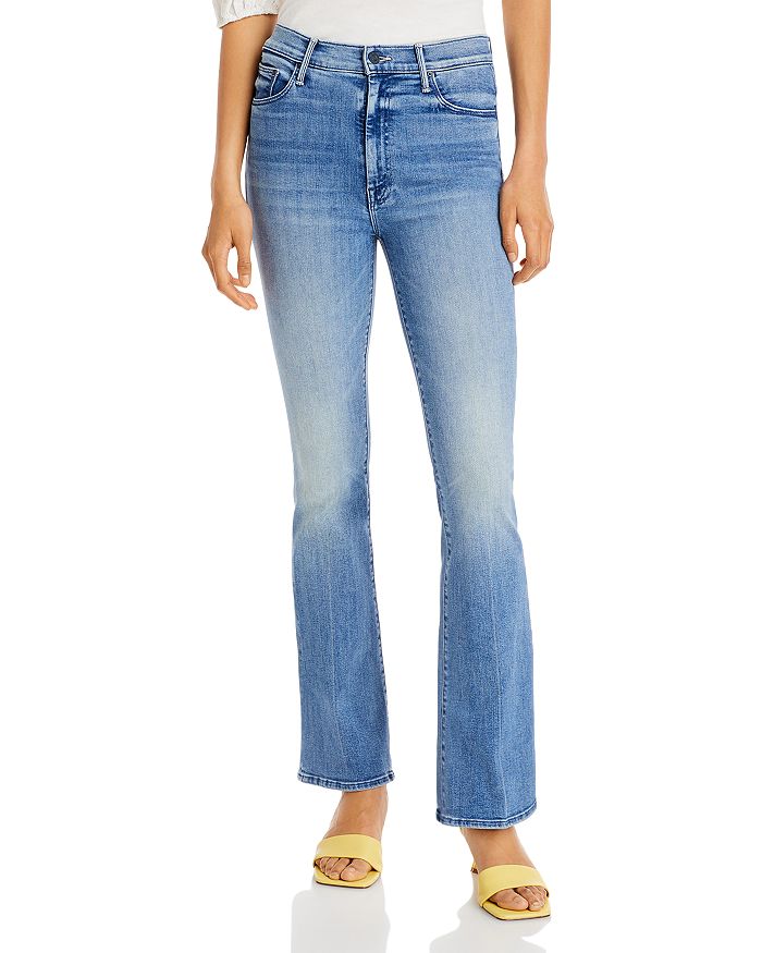 Mother The Weekender Mid Rise Flared Jeans In We The Animals