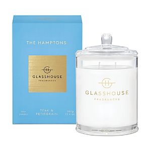 Shop Glasshouse Fragrances The Hamptons Candle 13.4 Oz. In Blue