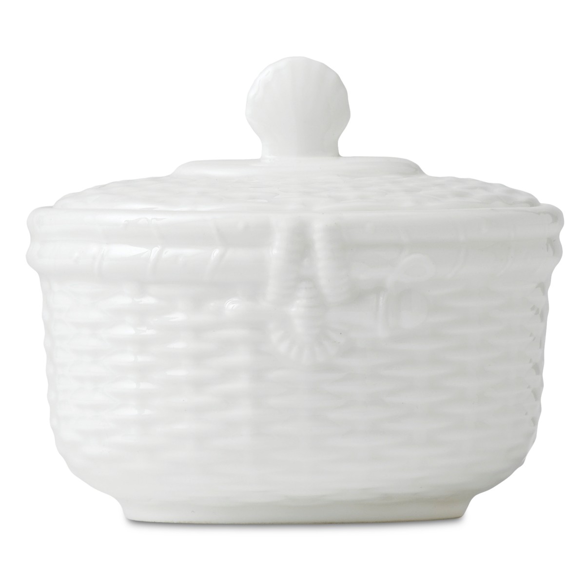 Wedgwood Nantucket Basket Sugar in White