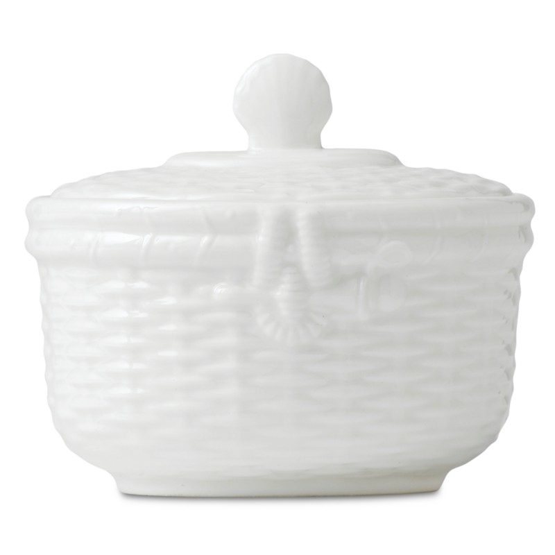 Wedgwood Nantucket Basket Sugar in White