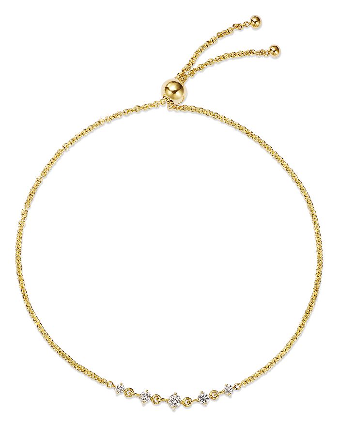 Zoë Chicco 14K Yellow Gold Prong Diamonds Bolo Bracelet | Bloomingdale's