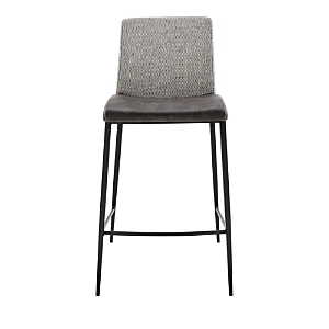 Euro Style Rasmus-c Counter Stool, Set Of 2 In Gray