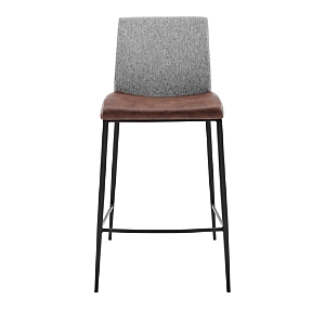 Euro Style Rasmus-c Counter Stool, Set Of 2 In Rust