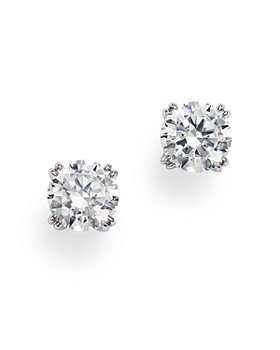 Bloomingdale's - Certified Diamond Stud Earrings in 14K White Gold featuring diamonds with the De Beers Code of Origin, 1.0 ct. t.w. - 100% Exclusive