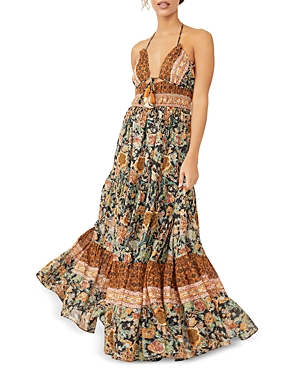 Free People Real Love Paisley Print Maxi Cami Dress In Multi In Twilight C