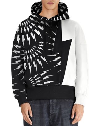 Neil Barrett Lightning Bolt Hoodie | Bloomingdale's