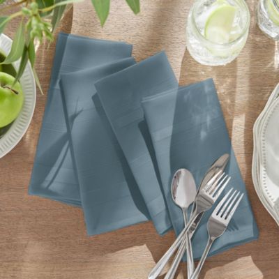 Elegance Plaid Damask Napkins, Set of 4
