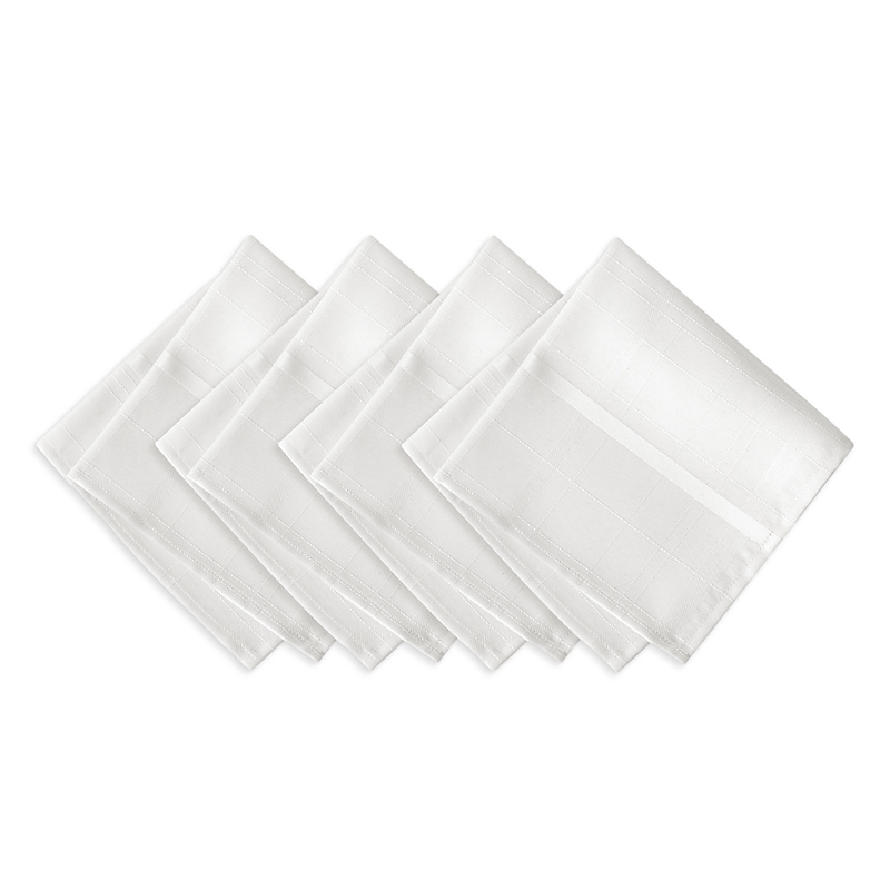ELRENE HOME FASHIONS ELRENE ELEGANCE PLAID DAMASK NAPKINS, SET OF 4