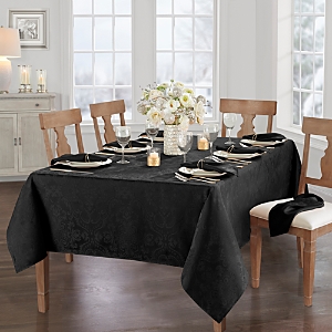 Elrene Home Fashions Elrene Caiden Elegance Damask Oblong Tablecloth, 52 X 70 In Black