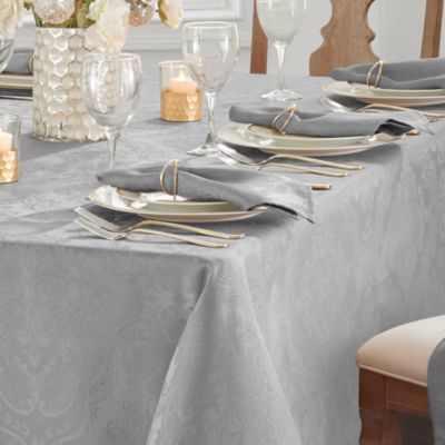 Caiden Elegance Damask Oblong Tablecloth, 60" x 144" 