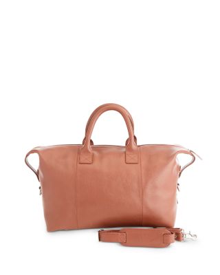 Leather Overnighter Duffel Bag 