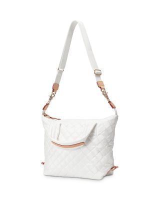Small Quilted Nylon Sutton Deluxe Top Handle Bag 