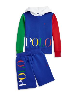 ralph lauren hoodie and shorts set