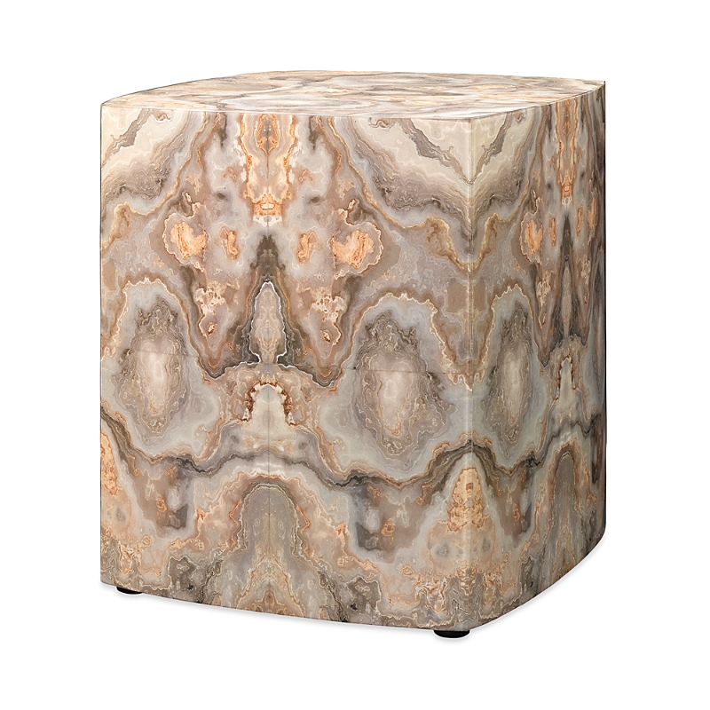 Jamie Young Ink Blot Curved Side Table In Cream