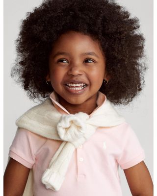 Girls' Mesh Knit Polo - Little Kid