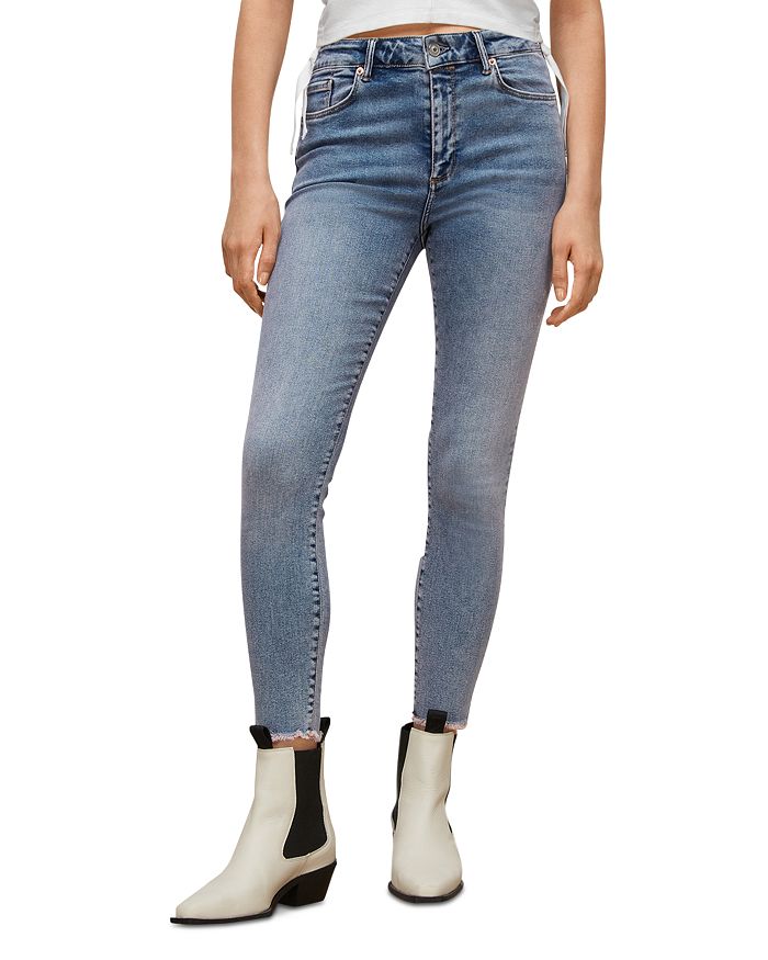 ALLSAINTS Miller Sizeme Mid Rise Skinny Jeans in Tinted Indigo