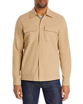 Michael Kors - Cotton Stretch Textured Slim Fit Shirt Jacket