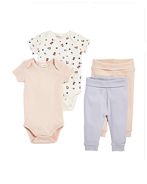 Bloomie's Baby Girls' Bodysuits & Leggings 4-piece Set, Baby - 100% Exclusive In Light Pink