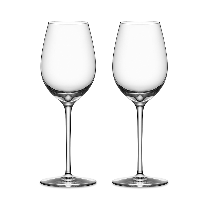 Orrefors Set Of 2 Premier Riesling Zinfandel Wine Glasses