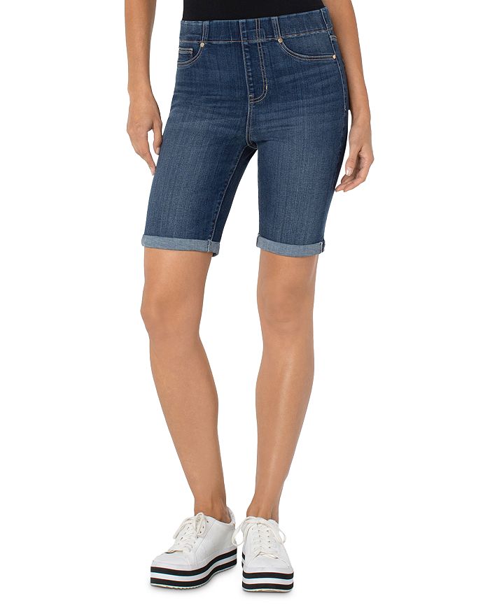 Pull on bermuda jean shorts new arrivals