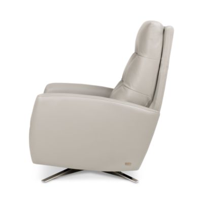 Clark Leather Power Swivel Recliner