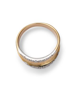 18K Yellow Gold Lunaria Diamond Ring