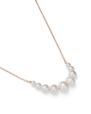 14K Yellow Gold Cultured Freshwater Pearl Necklace, 18"&nbsp;- Exclusive