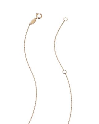 14K Yellow Gold Evil Eye Pendant Necklace, 16"