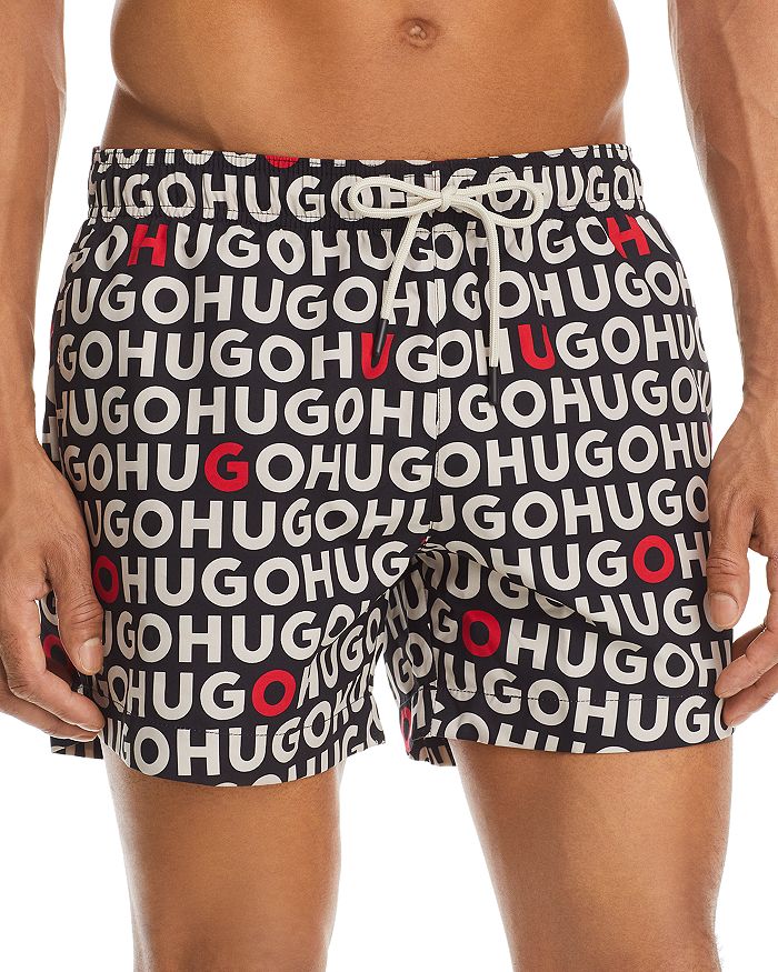 HUGO Tortuga Logo Swim Trunks Bloomingdale s