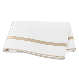 Matouk Louise Flat Sheet, King In Champagne