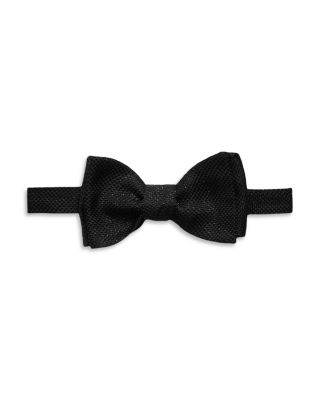 Eton - Black Lurex Self Tied Bow Tie