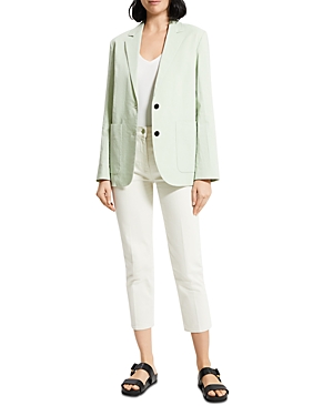 Theory Notch Lapel Blazer In Mint
