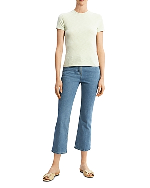Theory Tiny Tee 2 Nebulous Organic Cotton Top In Mint