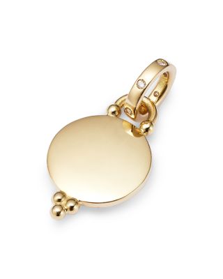 18K Yellow Gold Celestial Diamond Luna Pendant