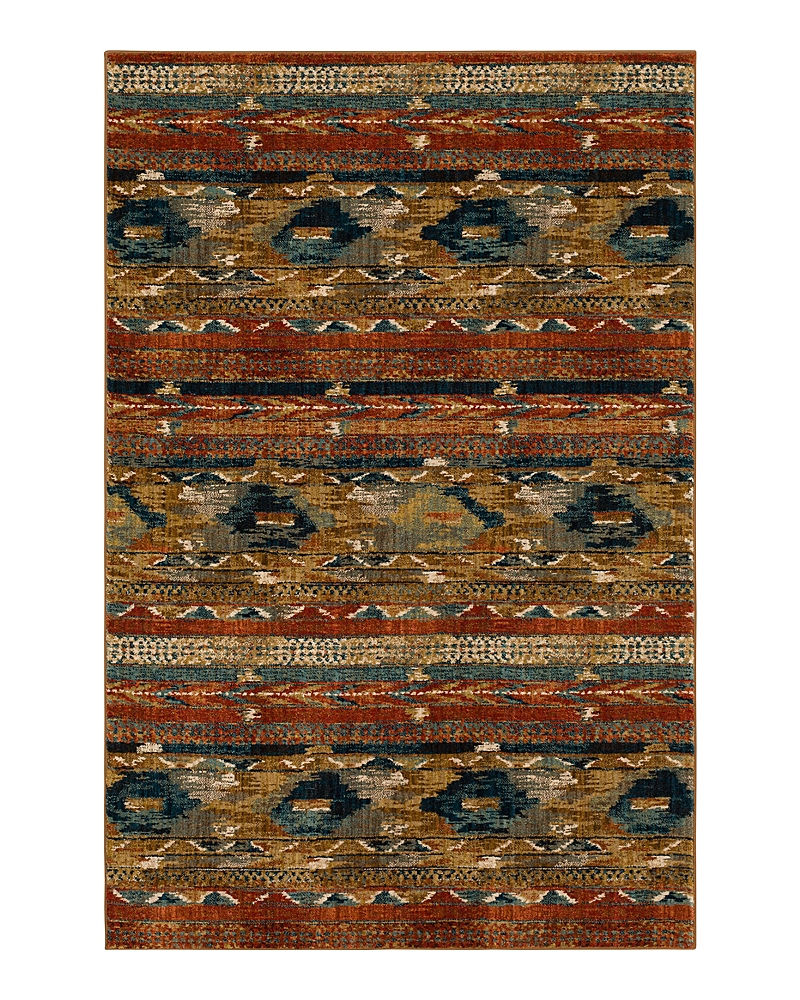 Karastan Spice Market Infused Area Rug, 5'3 X 7'10 In Aquamarine