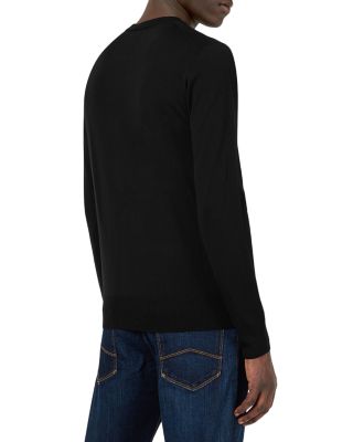 Wool Solid Slim Fit Crewneck Sweater