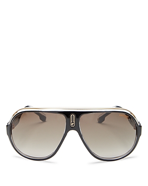 Shop Carrera Aviator Sunglasses, 63mm In Black/brown Gradient