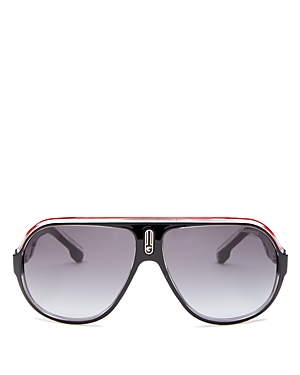 Carrera Speedway/n Men's Pilot Black Frame Grey Gradient 63-12-130 Sunglasses In Black/gray Gradient