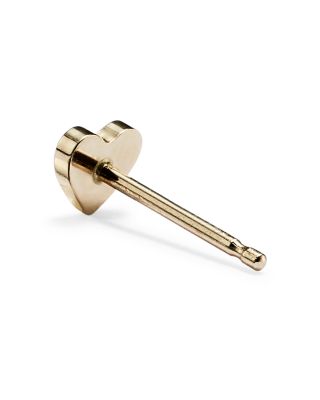 Heart Stud Earrings in 14K Yellow Gold 