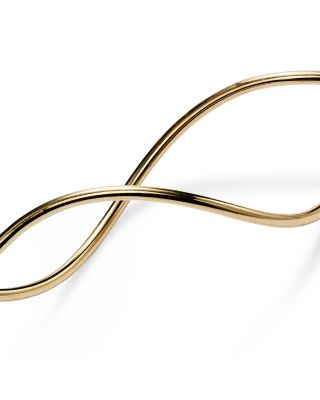 14K Yellow Gold Double Twisted Drop Earrings   