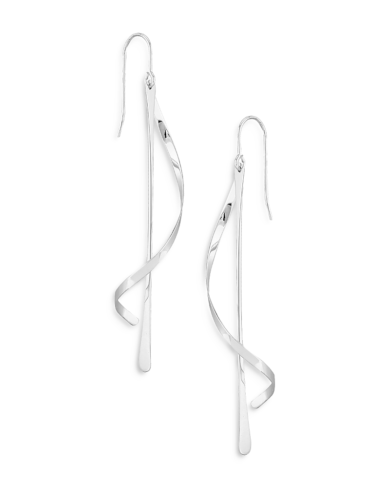 Bloomingdale's Wrap Around Drop Earrings In Sterling Silver - Exclusive In Silver