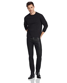 FRAME - L'Homme Skinny Jeans in Noir Coated - 150th Anniversary Exclusive